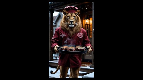 Lion Serving