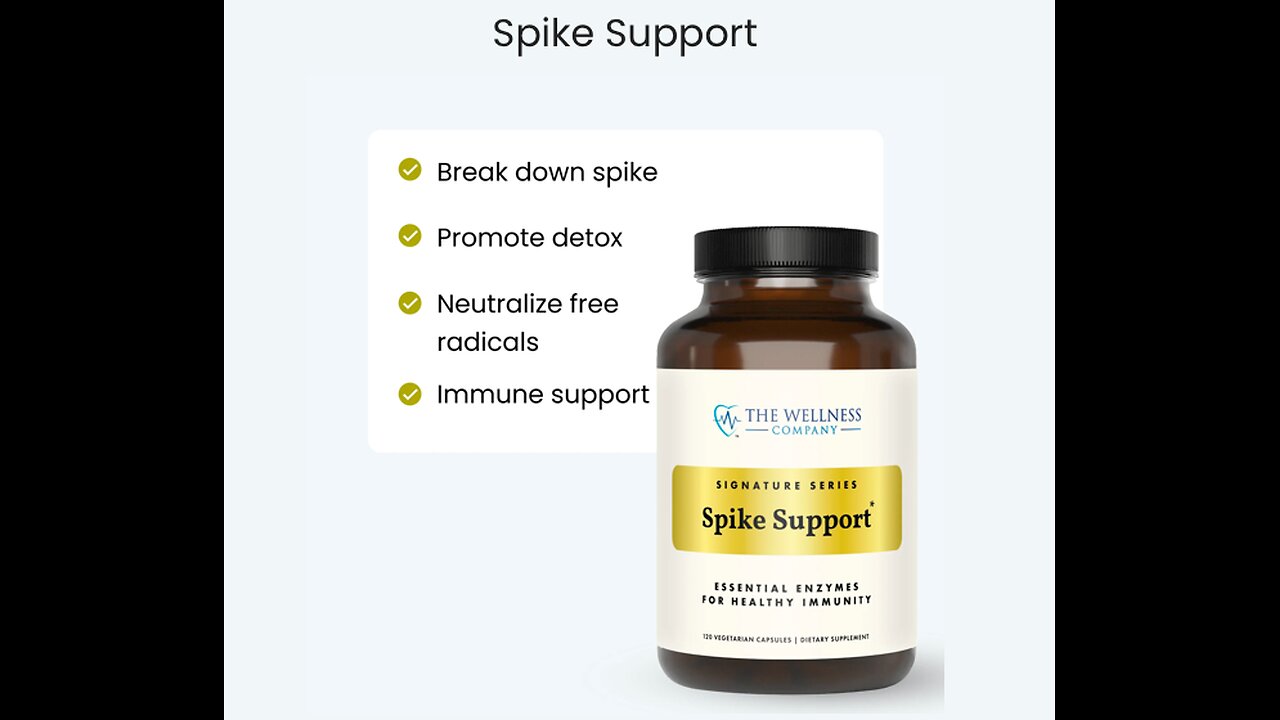 Revolutionary Spike Support Formula to support the body's natural immune and detox pathways