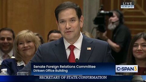 😂 I get bilingual protesters... | Marco Rubio Confirmation Hearing