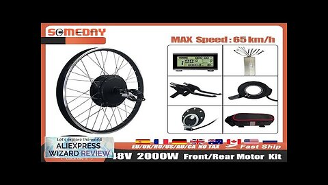 Electric Bike Conversion Kit 20-29 Inch 700C 48V 2000W Brushless Front Rear Review