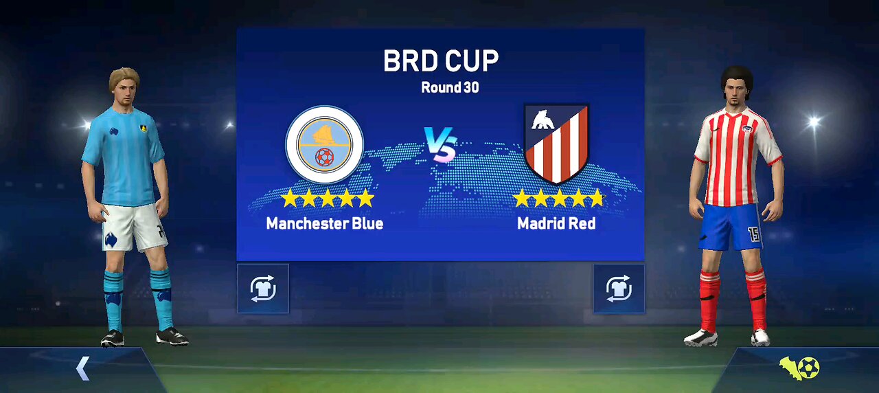 man city VS real Madrid game played first half