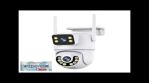 6MP WiFi IP Camera icsee App Dual Lens Outdoor IP66 Waterproof Pan Review