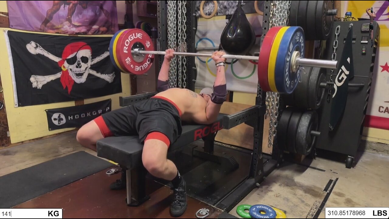 310lbs (141kg) Bench Press