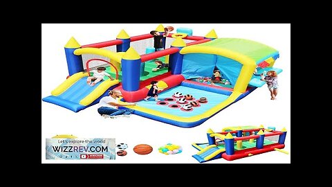 7-in-1 Inflatable Bounce House with Ball Pit Slides Obstacles for Kids Indoor Review