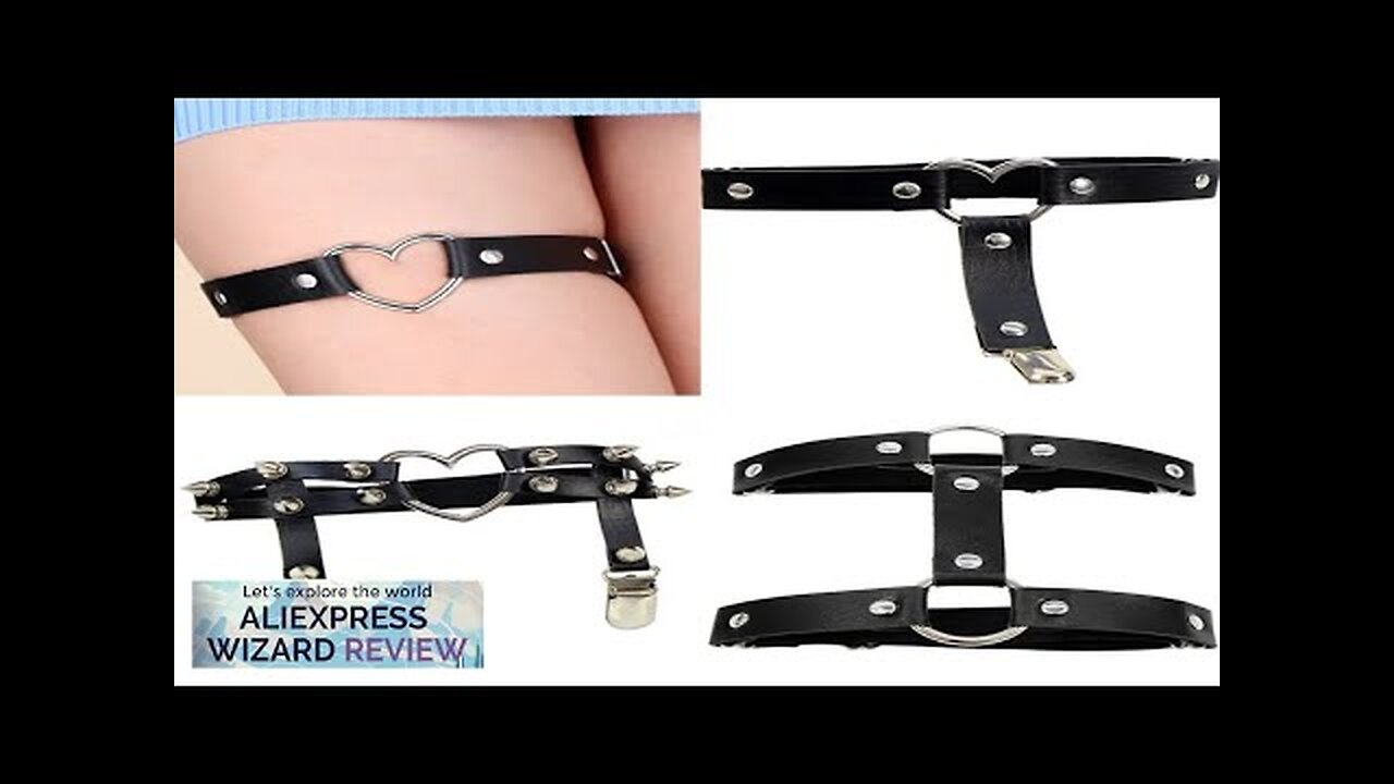 2022 Fashion Womens Sexy Elasticity Harness Heart Leg Chain Garter Belts Cosplay Review