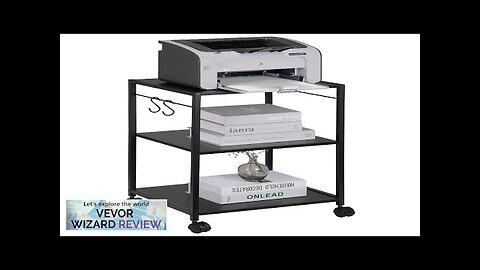 VEVOR Printer Stand Height Adjustable 3 Tier Printer Stand Printer Cart Review