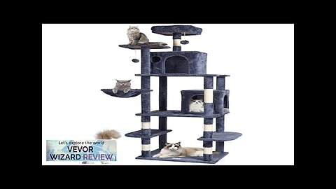 VEVOR Cat Tree 68.5" Cat Tower with Cat Condos Sisal Scratching Post Review