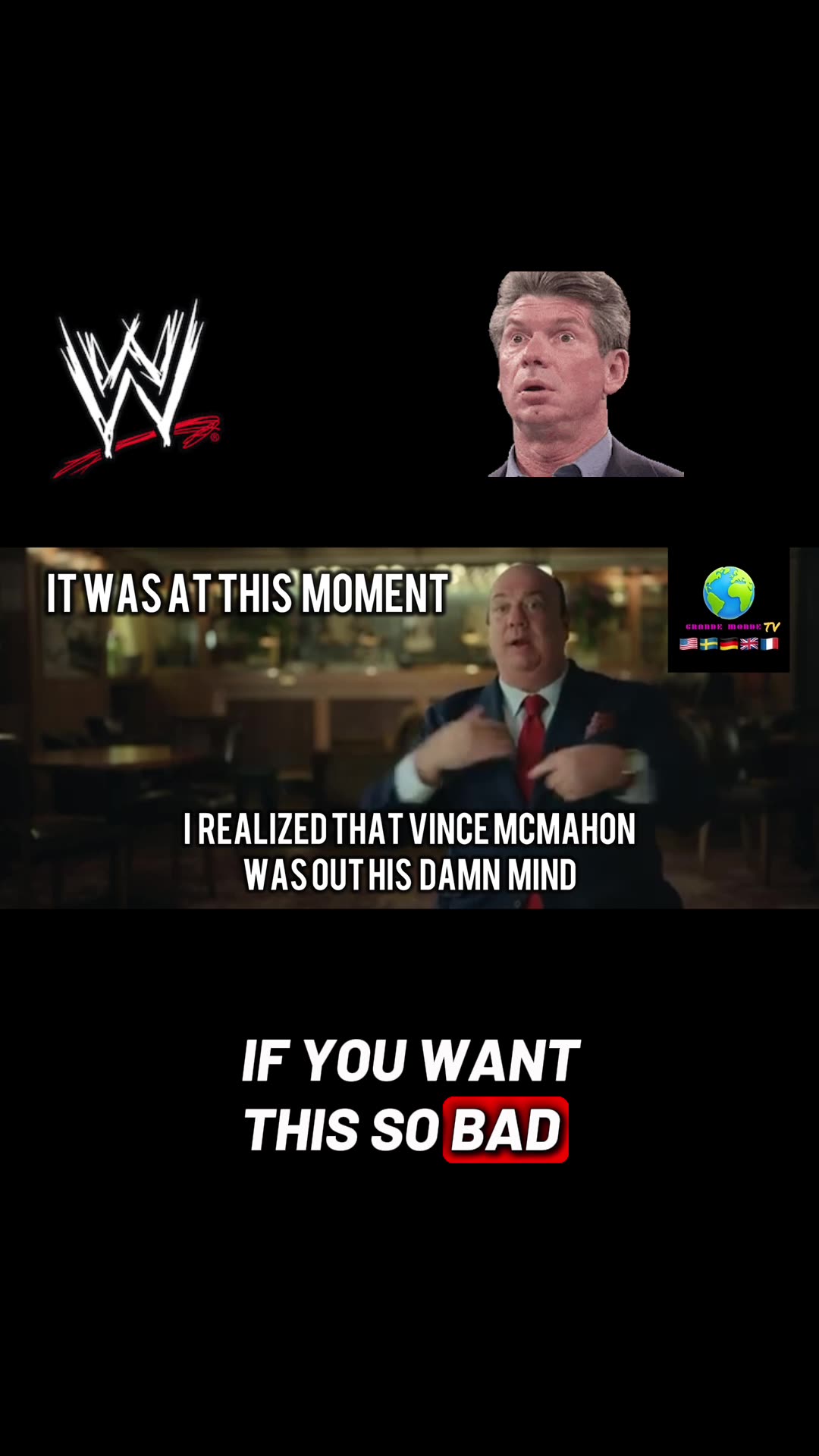 VINCE MCMAHON IS OUT OF HIS DAMN MIND