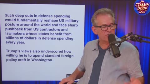 Trump Calls For Cutting Military Budget IN HALF!