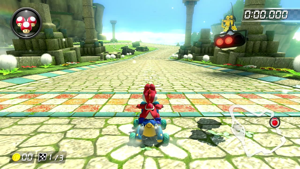 Mario Kart 8 Deluxe Thwomp Ruin Time Trial