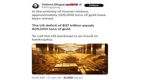 The US deficit of $37 trillion