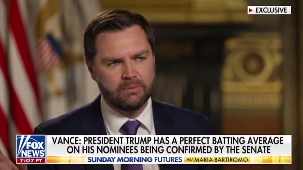 ⚡J.D. VANCE is confident the President’s Cabinet will be confirmed quickly