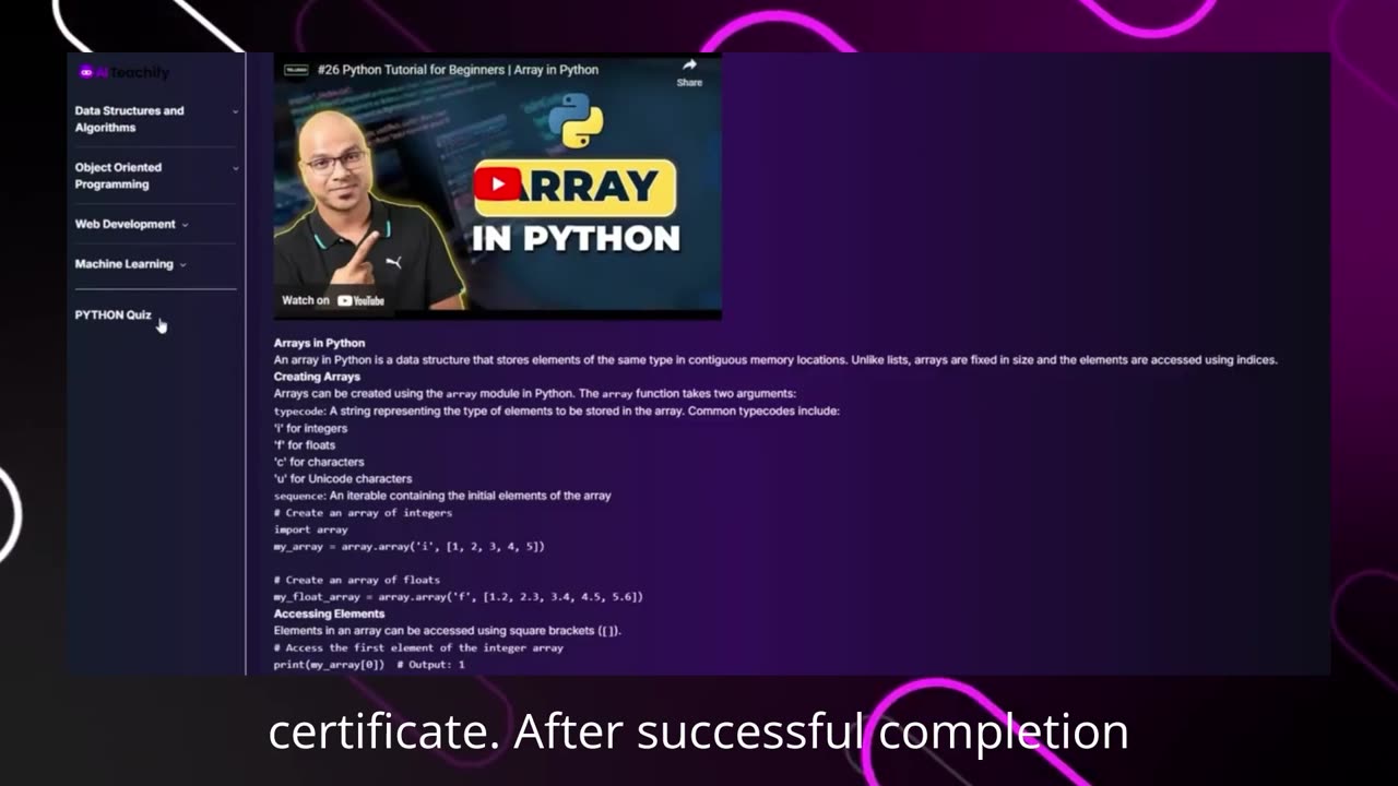 AI Teachify Demo: Create stunning AI courses 10x faster than competitors with no camera