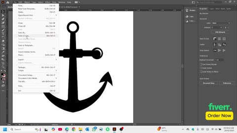 Anchor Illustration using adobe illustrator