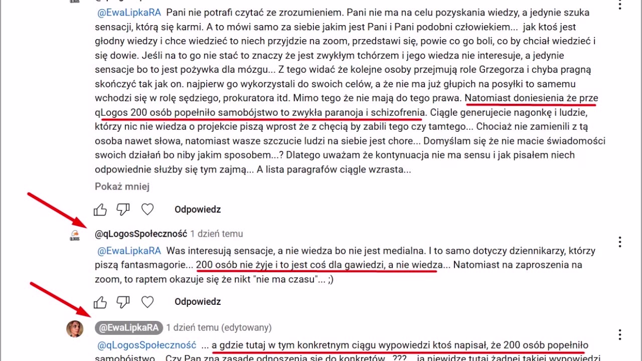 5008 qLogosSpołeczność Skąd wzięła się plotka w komentarzu o 200 samobójstwach.??.👮♀️02-03.03.2025