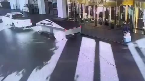 A Cybertruck exploded outside a Trump Tower in Las Vegas!