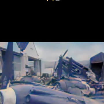 Pearl Harbor as fighting started December 7 1941 #Colourized footage 🇺🇸 ⚔️ 🎥