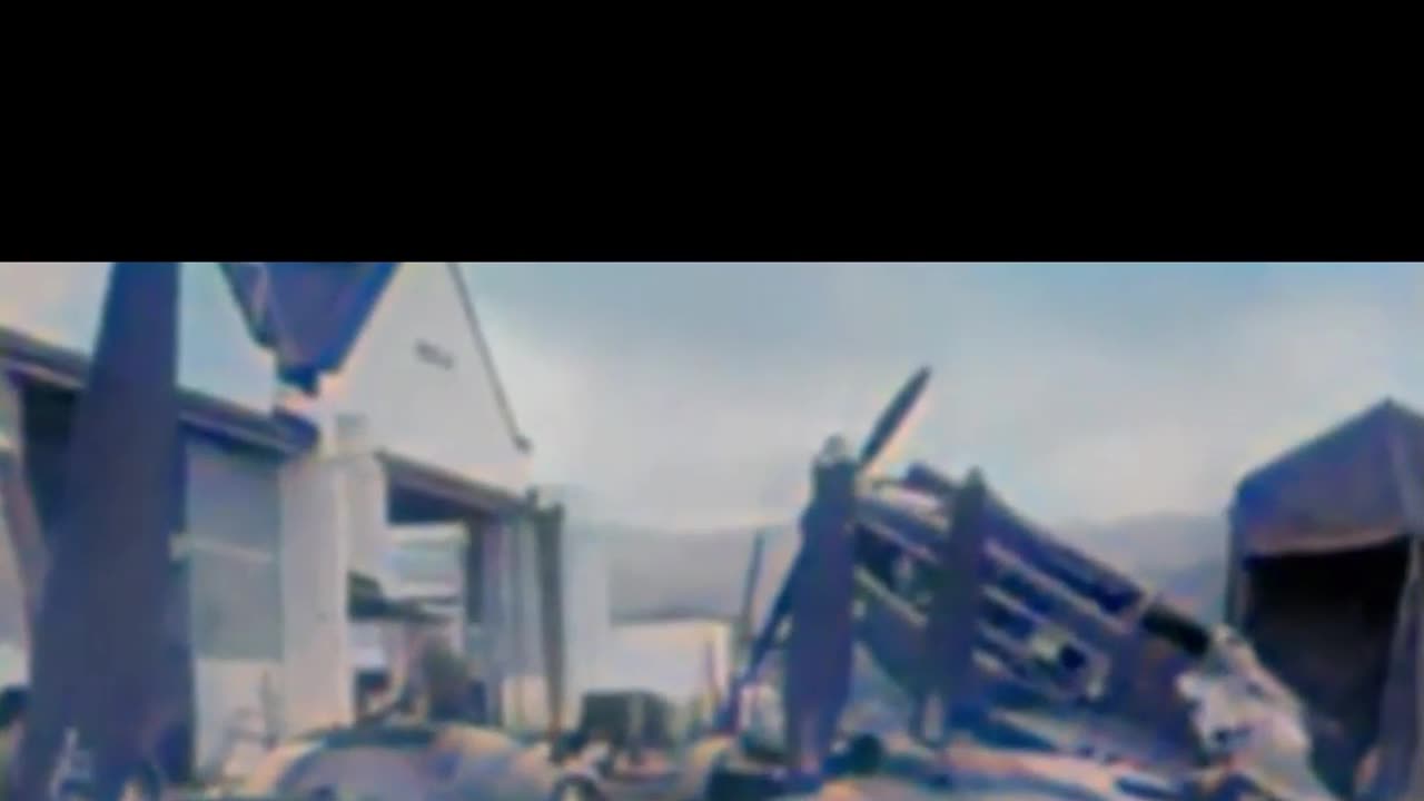 Pearl Harbor as fighting started December 7 1941 #Colourized footage 🇺🇸 ⚔️ 🎥