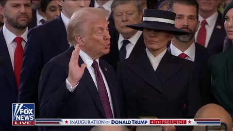 DONALD J. TRUMP SWORN IN AS 47TH PRESIDENT OF THE UNITED STATES.