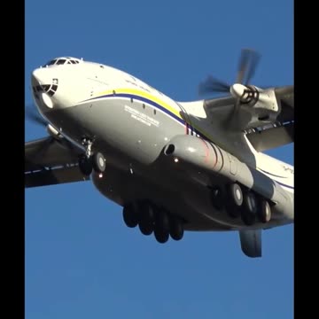 Colossal Ukrainian Turboprop #Antonov #AN22 Landing #Aviation #Fly #AeroArduino