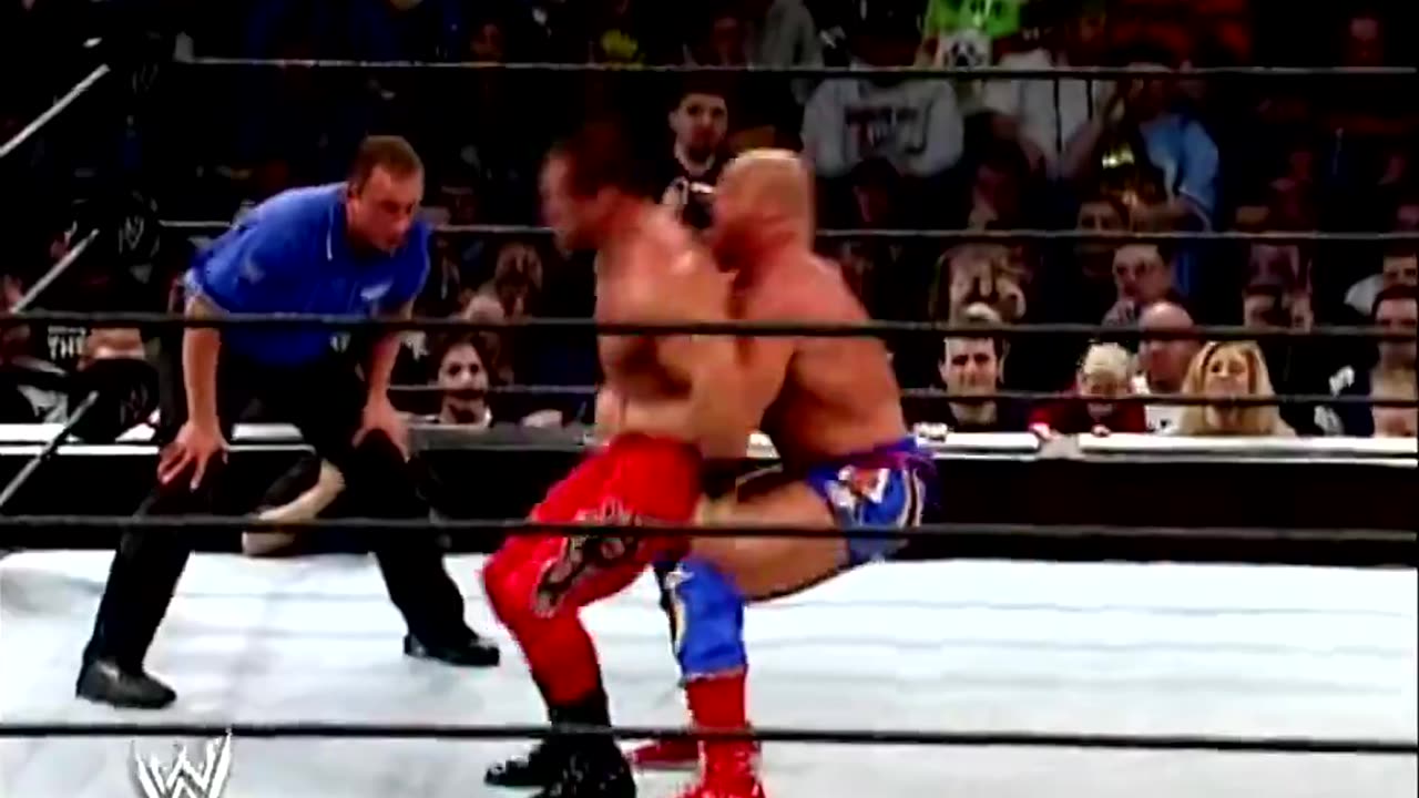 Kurt Angle vs Chris Benoit Royal Rumble Highlights