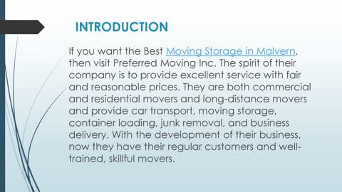 Best Moving Storage in Malvern