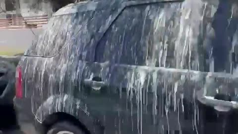 Car Covered in Bird Poo