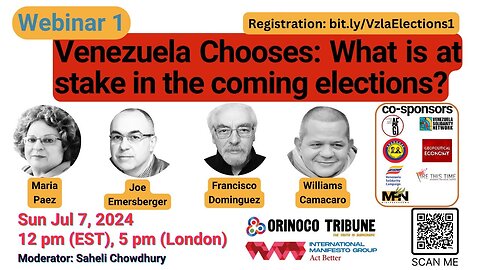 Orinoco Tribune - Webinar: Venezuela Chooses: What is at Stake in the Coming Elections? (Part 1)