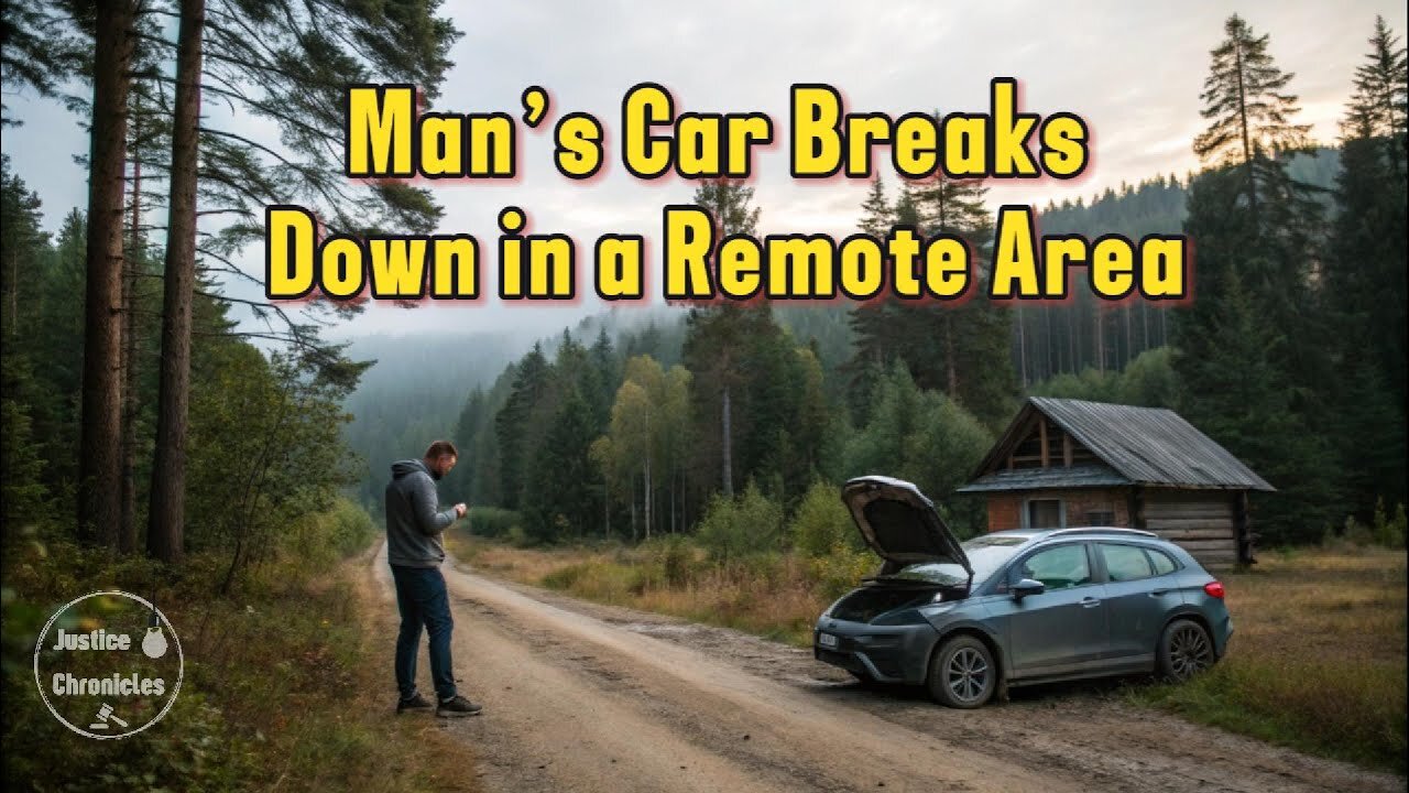 Man’s Car Breaks Down in a Remote Area, But What He Finds in the Woods Saves His Life