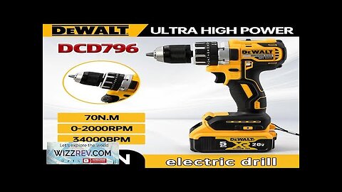 Dewalt DCD796 Compact Electric Drill/Driver Brushless Cordless Motor Screwdriver 65N.M High Review