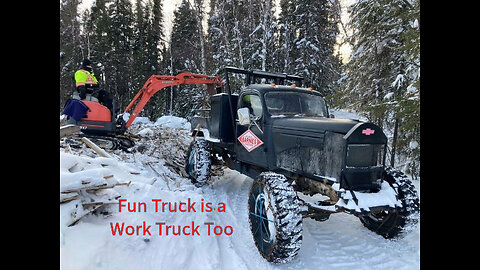 Needed Wet Firewood to Slow the Burn, 41 Chevy 4x4 Hauling Jan 16 2025