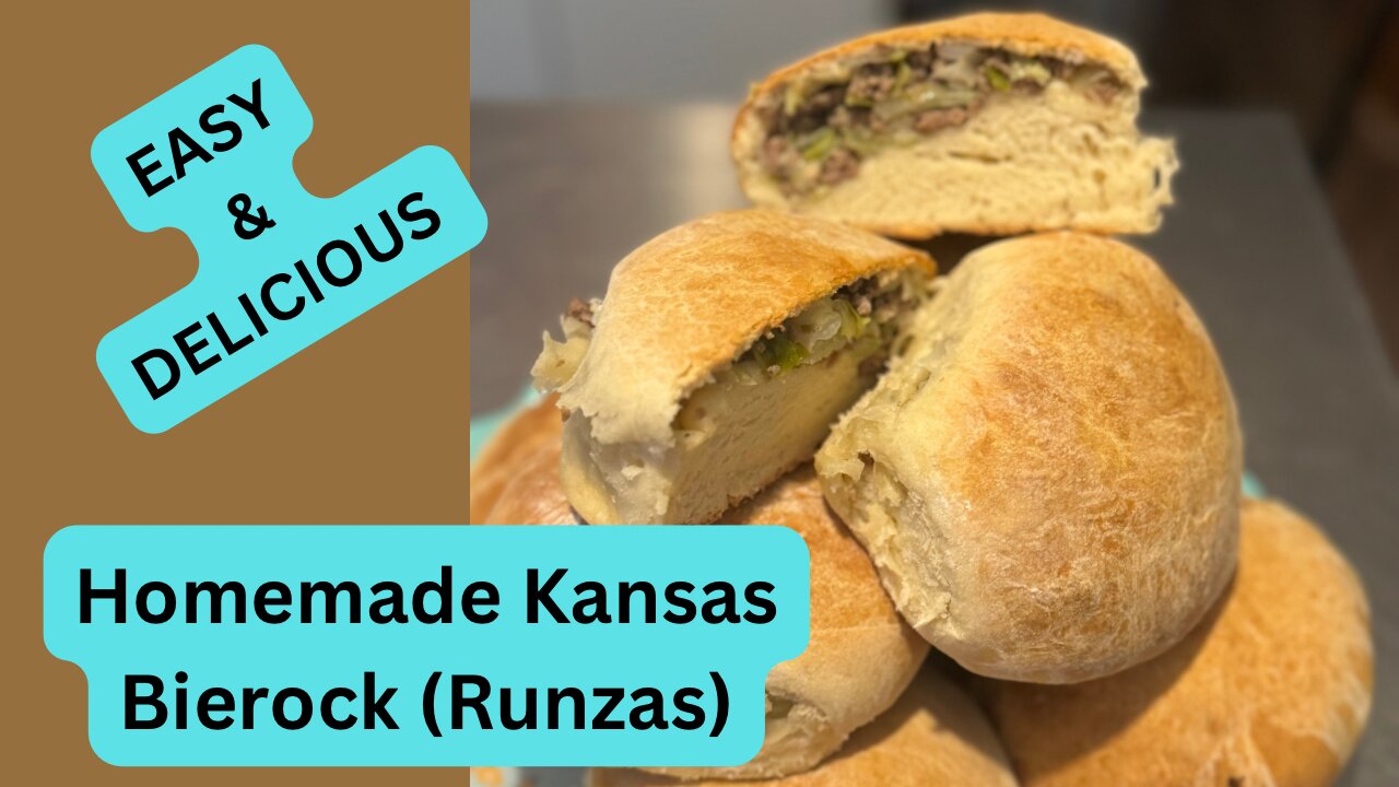 Homemade Kansas Bierocks (Runzas) | Easy Recipe with Simple Ingredients