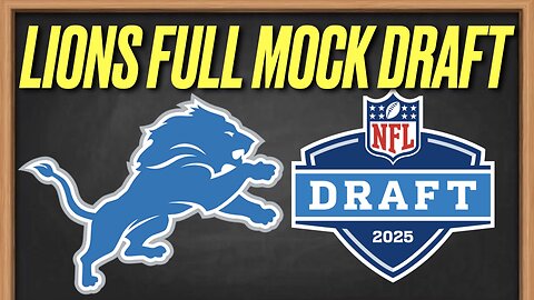 2025 Detroit Lions FULL SEVEN ROUND MOCK DRAFT