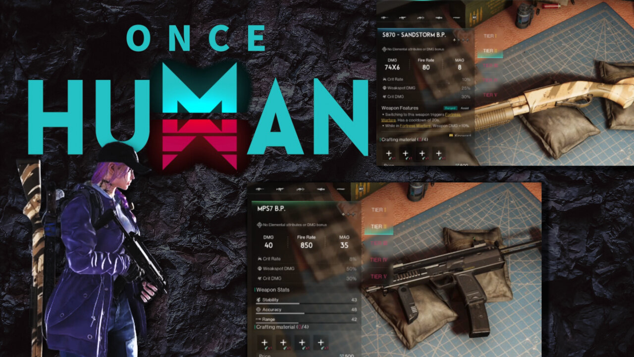 ONCE HUMAN-SMG and Shotgun Gameplay