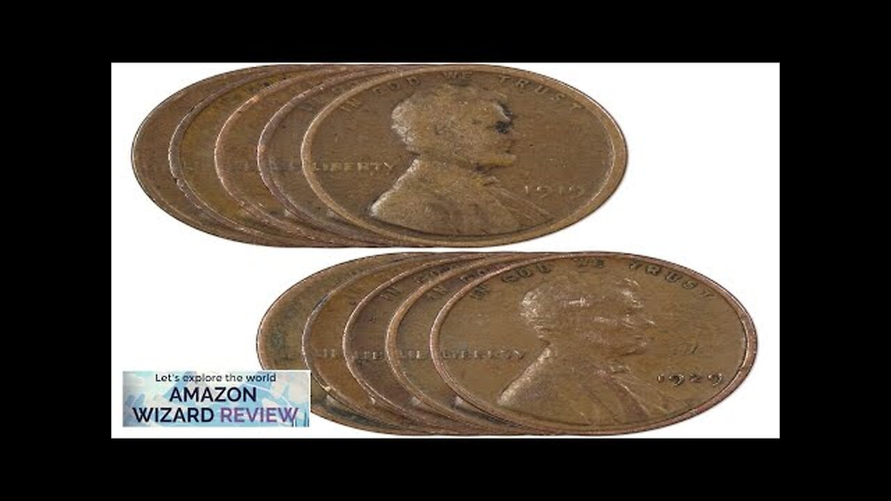 Pre-1930 Lincoln Wheat Cent 10 Piece Set Bronze Penny 1c US Coin Review