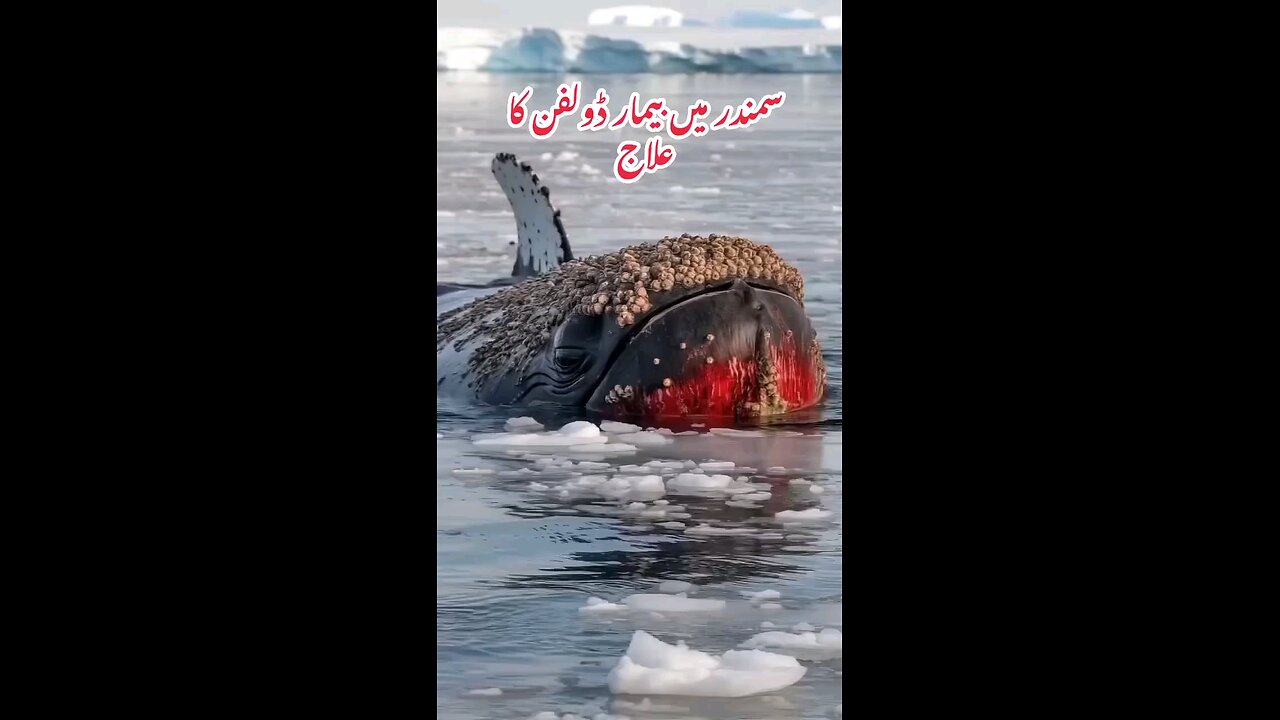 Treament of Dolphin in Sea.