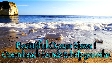 BEAUTIFUL OCEAN VIEWS! OCEAN SOUNDS TO HELP YOU RELAX AND FALL ASLEEP