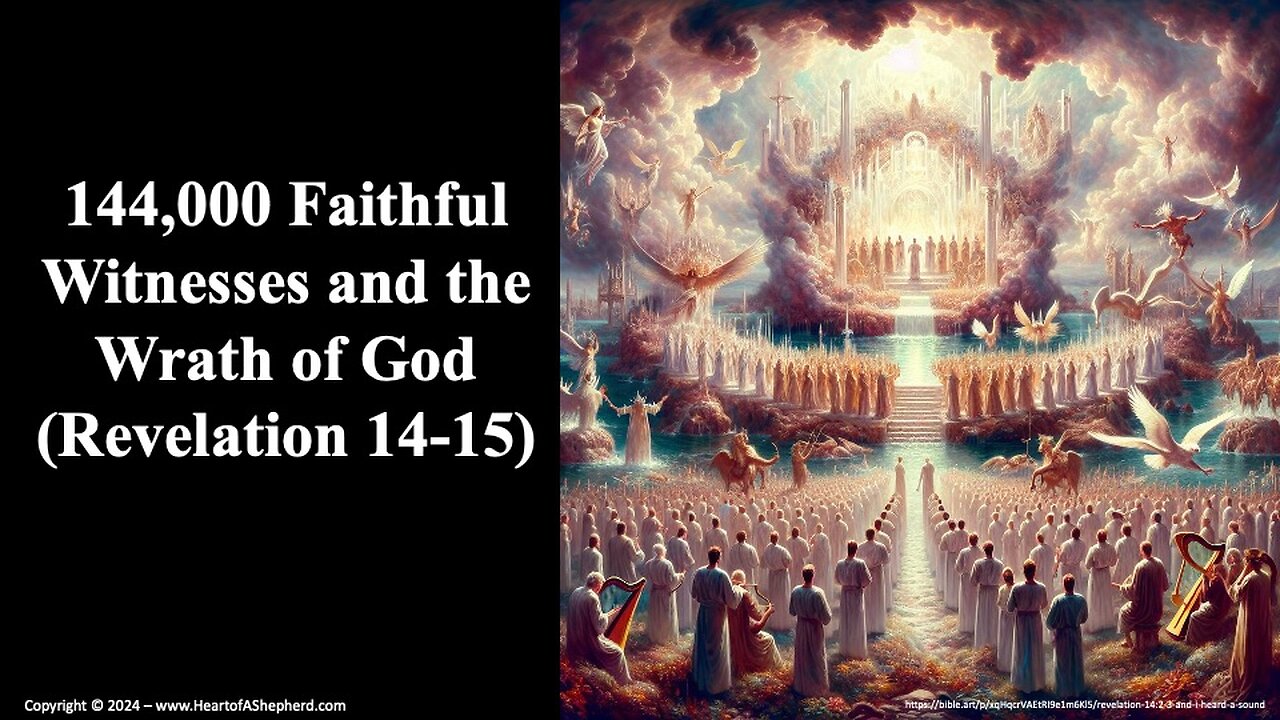 144,000 Faithful Witnesses and the Wrath of God (Revelation 14-15) - from www.HeartofAShepherd.com.