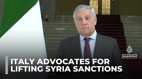 Syria's political transition: Italy FM calls for sanctions to be lifted