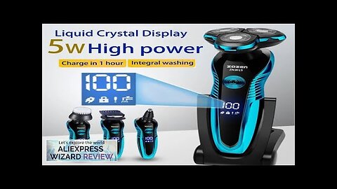 Electric Shaver Washable Rechargeable Electric Razor Hair Clipper Cutting Shaving Machine Review