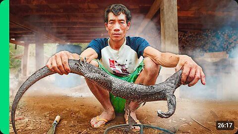 Asia's Most Shocking Jungle Food!! Meet the Khmu People!!