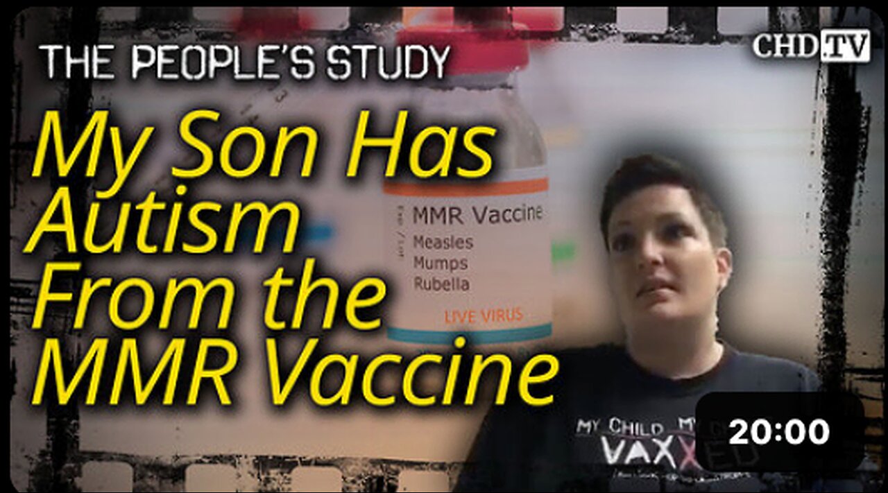 My Son Has Autism From the MMR Vaccine