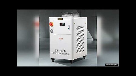 VEVOR Industrial Water Chiller CW6000 1500W Industrial Water Cooler Cooling System Review