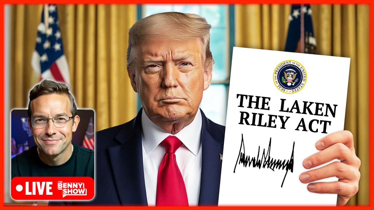 Trump Taking LIVE Questions From Press Right Now, Signing Laken Riley Act From White House | VICTORY