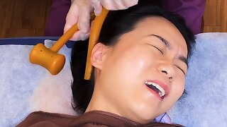 ASMR 두통에 좋은 해머 마사지