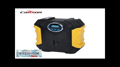 CARSUN 120W Portable Air Compressor Digital Tire Inflation Pump with LED Light Review