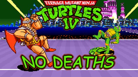 TMNT IV: Turtles in Time (Super NES) Michelangelo Longplay - 1 Life (1440p 60fps)