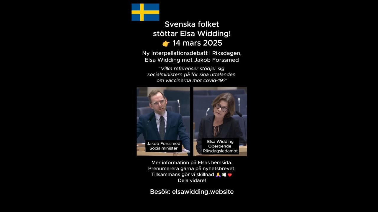 Ny Interpellationsdebatt Elsa Widding mot Jakob Forssmed 14 mars 2025