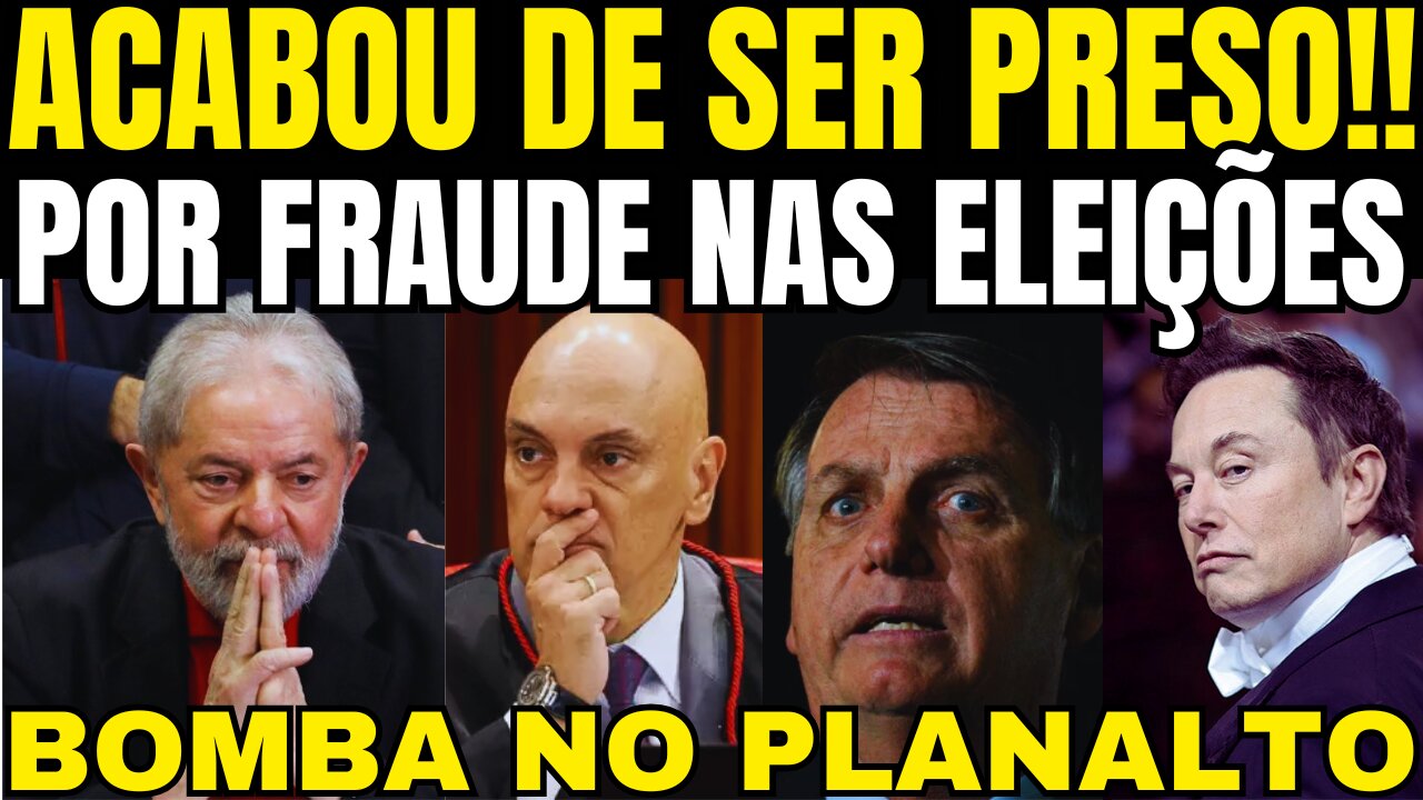 bomba! ACABOU DE SER PRESO POR FRAUDE NAS ELEIÇÕES!! LULA DA SILVA RECEBE TERRÉVIL NOTÍCIA!!