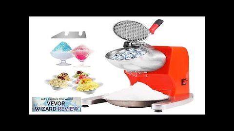 VEVOR Ice Crushers Machine 220lbs Per Hour Electric Snow Cone Maker Review